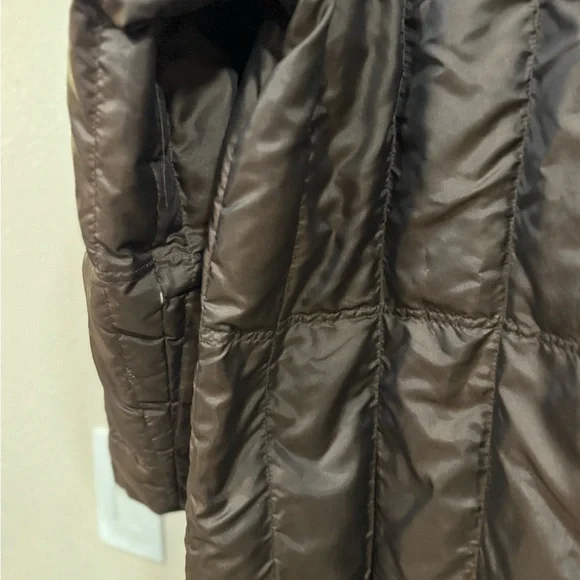 Versace Dark Brown Puffer Coat - Picture 11 of 14